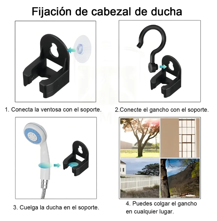 Regadera portátil con bomba
