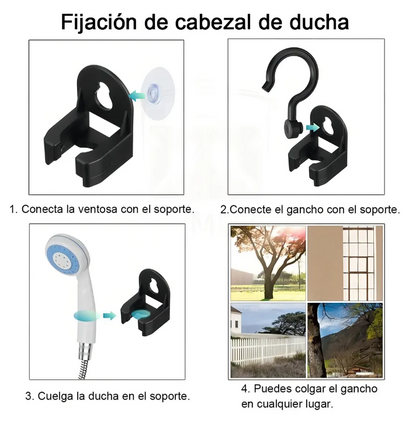 Regadera portátil con bomba